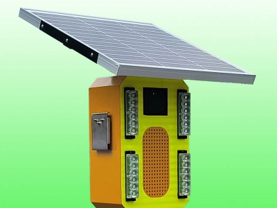 太阳能毫米波雷达交通声光报警器