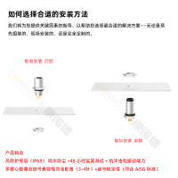 M5圆形连接器插座公母端焊线式方形法兰座3PIN4芯防水连接器